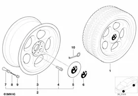 Ellipsoidal styling (styl.26) — BMW E36 factory diagram