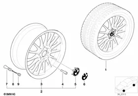 Radial styling (styl.32) — BMW E36 factory diagram