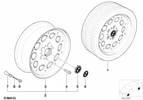 Z-line (styl.36) — BMW E36 factory diagram