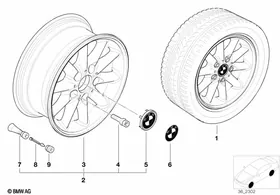 Streamline-styling (styl.41) — BMW E36 factory diagram