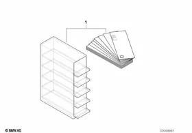 Colour sample box — BMW E36 factory diagram