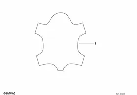 Running metre, leather Walknappa — BMW E36 factory diagram