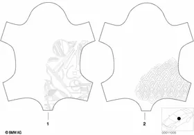 Running metre individual,embossed leath. — BMW E36 factory diagram
