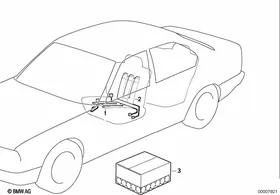 Seat heating — BMW E36 factory diagram