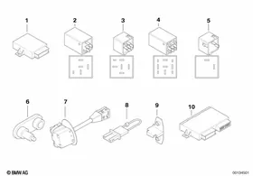 Wiring harness information — BMW E36 factory diagram