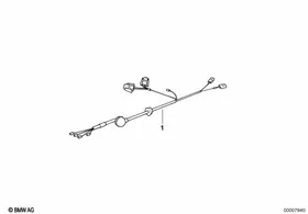 Repair wiring for trunk lid — BMW E36 factory diagram
