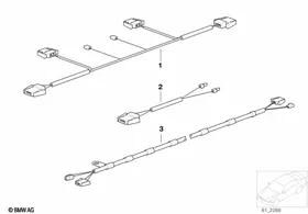 Wiring harnesses,folding top and hardtop — BMW E36 factory diagram