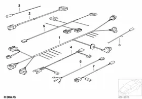 Various additional wiring sets — BMW E36 factory diagram
