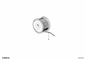 Cable-yarded material — BMW E36 factory diagram