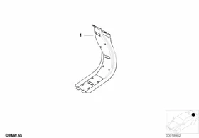 Cable covering — BMW E36 factory diagram