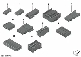 Plug terminal ELO not waterproof — BMW E36 factory diagram