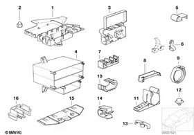 Various wiring connectors — BMW E36 factory diagram