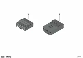 Plug terminal ELO-Power — BMW E36 factory diagram