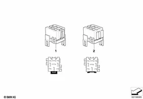 Relais base — BMW E36 factory diagram
