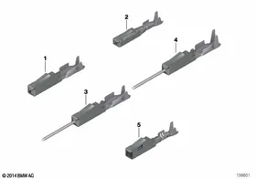 Contact system MQS — BMW E36 factory diagram