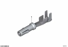 Round socket system D 1.5 mm — BMW E36 factory diagram