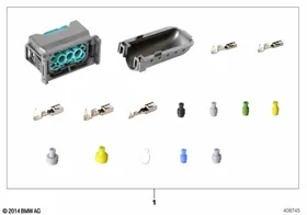 Repair kit, socket housing, 12-pin — BMW E36 factory diagram