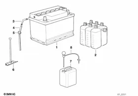 battery — BMW E36 factory diagram