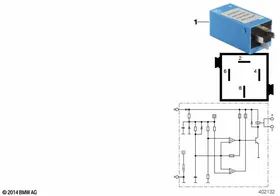 Relay, pickup delay, fan — BMW E36 factory diagram