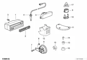On-board computer — BMW E36 factory diagram