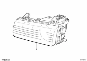 Headlight — BMW E36 factory diagram