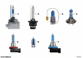 BMW Blue Lamps — BMW E36 factory diagram
