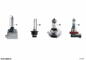 BMW Power Lamps — BMW E36 factory diagram