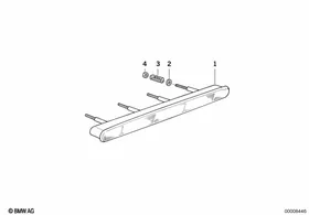 Third stoplamp — BMW E36 factory diagram