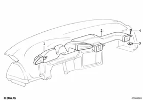 Air channel — BMW E36 factory diagram