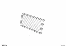 Microfilter — BMW E36 factory diagram