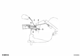 Bowden cable f air condition.flap regul. — BMW E36 factory diagram