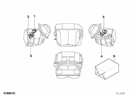Actuator for automatic air condition — BMW E36 factory diagram