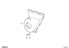 Ventilation f.rear window — BMW E36 factory diagram