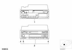Radio Bavaria C — BMW E36 factory diagram