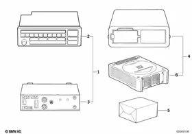 Radio Bavaria C Professional — BMW E36 factory diagram