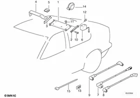 Single components CD-6 changer — BMW E36 factory diagram