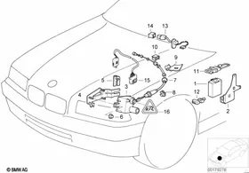 Cruise control — BMW E36 factory diagram