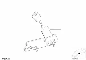 Lower strap, front — BMW E36 factory diagram