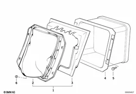 Ski bag — BMW E36 factory diagram