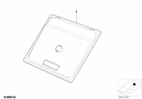 Ski bag, single parts — BMW E36 factory diagram
