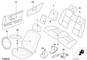 Individual series variant 2, PA253 — BMW E36 factory diagram