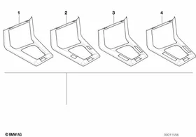Individual wood storing partition — BMW E36 factory diagram