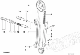 Timing - Timing Chain Lower P — BMW E36 factory diagram