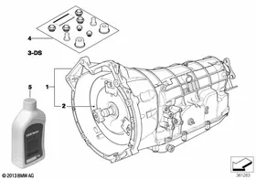 Automatic gearbox A5S310Z — BMW E36 factory diagram