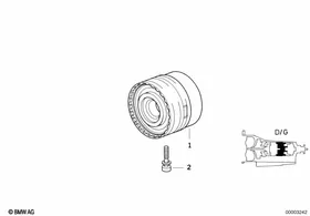 A5S310Z brake clutch D/g — BMW E36 factory diagram