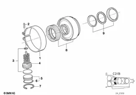 A5S310Z drive clutch B/brake band c2 — BMW E36 factory diagram