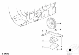 A5S310Z parking lock — BMW E36 factory diagram