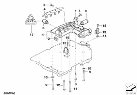 A5S310Z mounting parts control unit — BMW E36 factory diagram