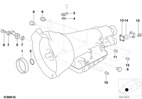 A5S300J mounting parts/seals — BMW E36 factory diagram