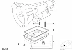 A5S300J sump — BMW E36 factory diagram